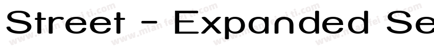 Street - Expanded Semi字体转换
